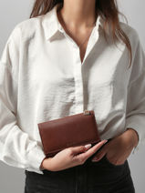 Medium Leather Tradition Wallet Etrier Brown tradition ETRA095M-vue-porte