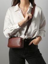 Shoulder Bag Tradition Leather Etrier Brown tradition ETRA141S-vue-porte