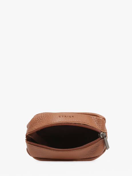 Leather Coin Purse Madras Etrier Brown madras EMAD041 other view 1